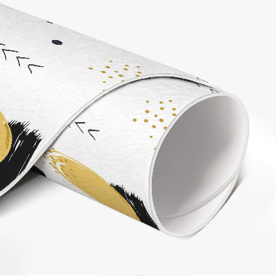 Pvc mat rond Regelmatig patroon met abstracte vormen