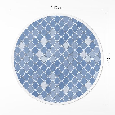 Rond pvc tapijt Mediterrane mozaïek delicate tegels