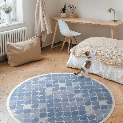 Rond pvc tapijt Mediterrane mozaïek delicate tegels
