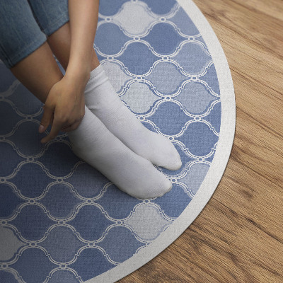 Rond pvc tapijt Mediterrane mozaïek delicate tegels