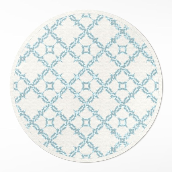 Rond pvc tapijt Kettinggeweven decoratieve tegels