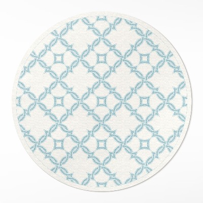 Rond pvc tapijt Kettinggeweven decoratieve tegels