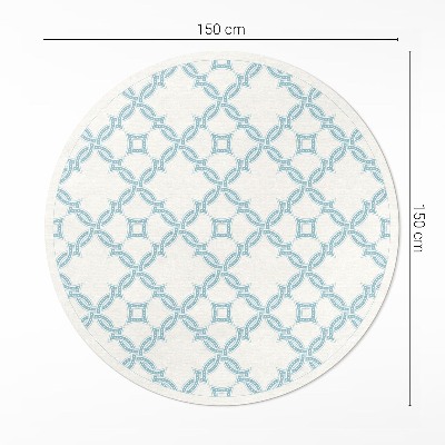 Rond pvc tapijt Kettinggeweven decoratieve tegels