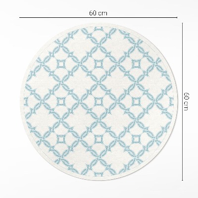 Rond pvc tapijt Kettinggeweven decoratieve tegels