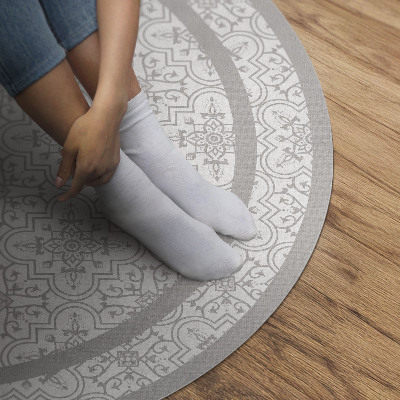 Pvc mat rond Prachtige ornamenten in een elegante stijl