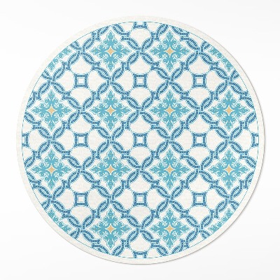 Rond pvc tapijt Kettinggeweven decoratieve tegels