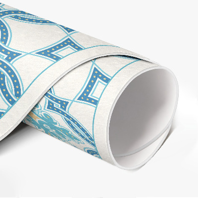 Rond pvc tapijt Kettinggeweven decoratieve tegels