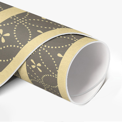 Vinyl vloerkleed rond Modieus patroon met stijlvolle cirkels