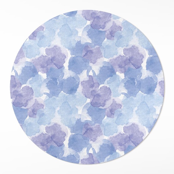 Pvc mat rond Aquarel abstracte vlekken