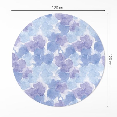 Pvc mat rond Aquarel abstracte vlekken