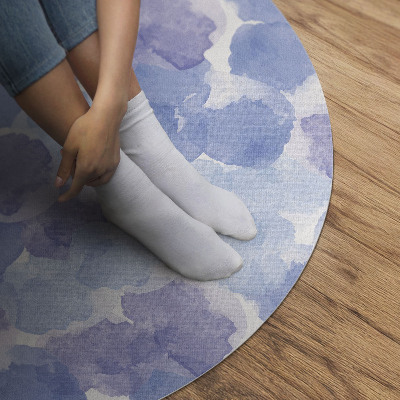 Pvc mat rond Aquarel abstracte vlekken