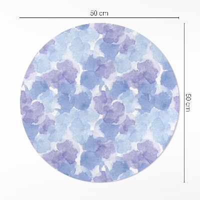 Pvc mat rond Aquarel abstracte vlekken