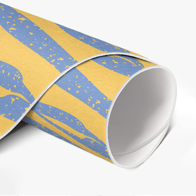 Pvc mat rond Abstract golven retropatroon