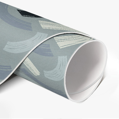 Rond pvc tapijt Abstracte retrolijnen