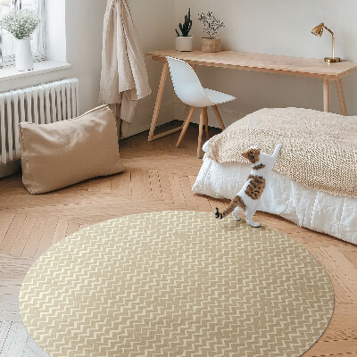 Vinyl vloerkleed rond Onregelmatige patronen boho-ontwerp