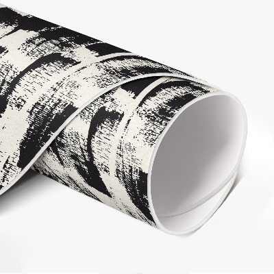 Pvc mat rond Monochromatische abstractie van verfvlekken