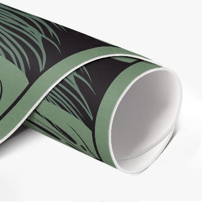 Vinyl vloerkleed rond Illustratie van tropische monsteraplanten