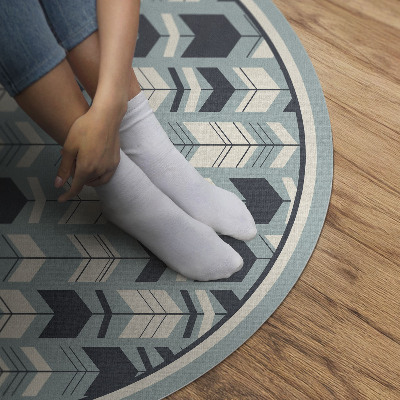 Pvc mat rond Boho pijlen Indiaas patroon