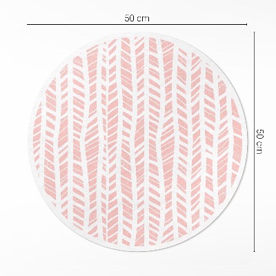 Vinyl vloerkleed rond Indiaas patroon pastel boho