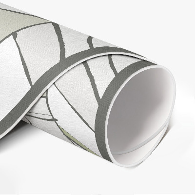 Pvc mat rond Abstracte visgraatillustratie in Native American-stijl