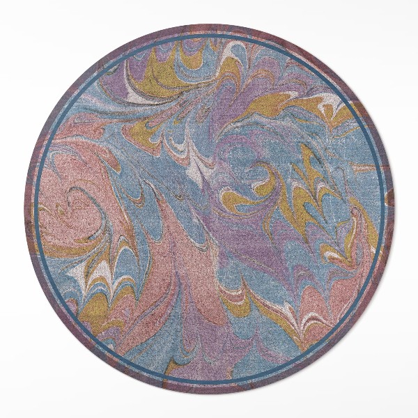 Vinyl vloerkleed rond Abstracte compositie