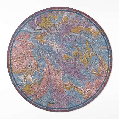 Vinyl vloerkleed rond Abstracte compositie