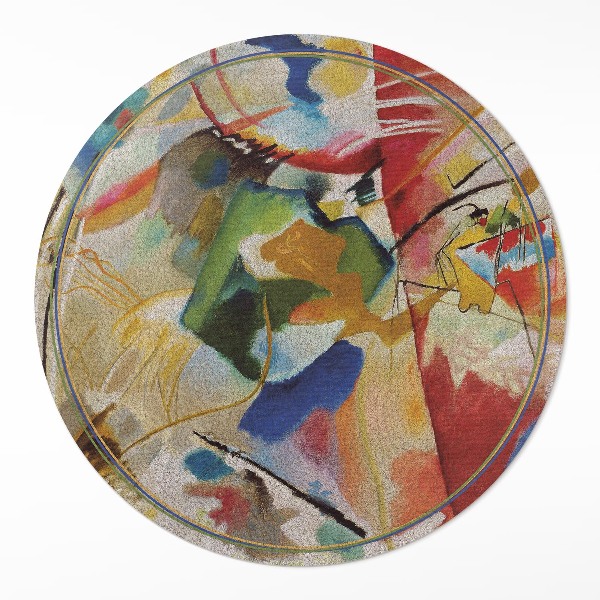 Pvc mat rond Wassily Kandinsky's Groene Centrum