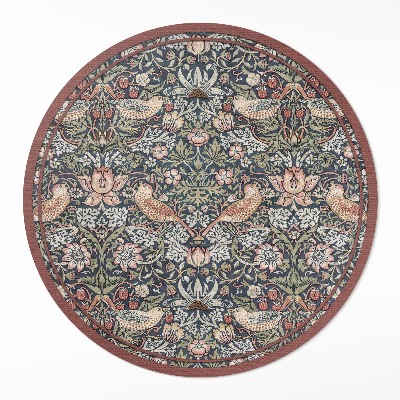Vinyl vloerkleed rond De aardbeiendief van William Morris