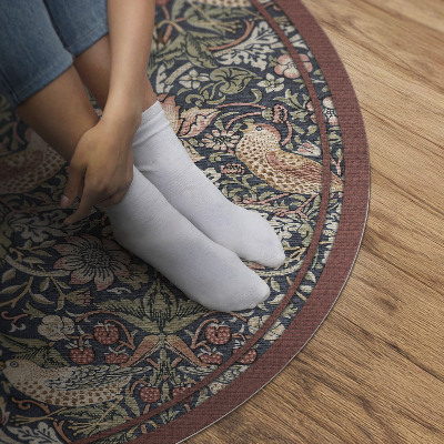 Vinyl vloerkleed rond De aardbeiendief van William Morris