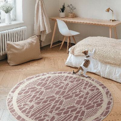 Pvc mat rond Regelmatig kantpatroon