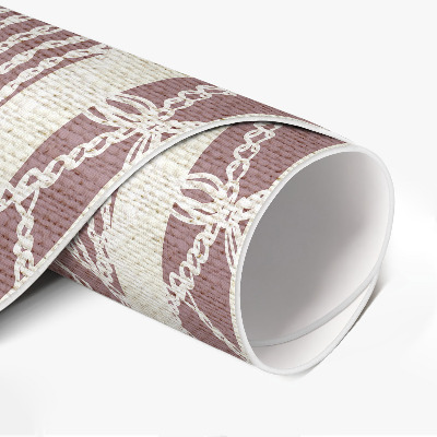 Pvc mat rond Regelmatig kantpatroon