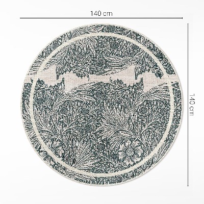 Pvc mat rond William Morris Bloemen