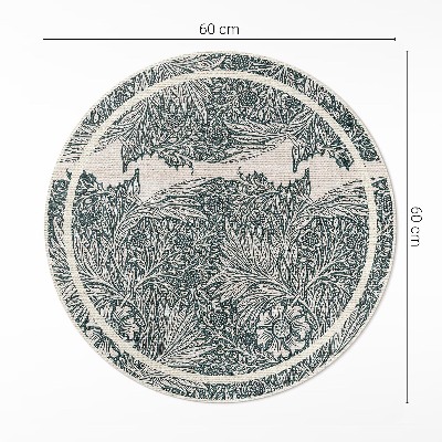 Pvc mat rond William Morris Bloemen