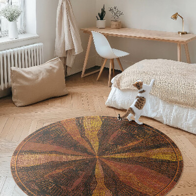 Pvc mat rond Imitatiestof abstract patroon