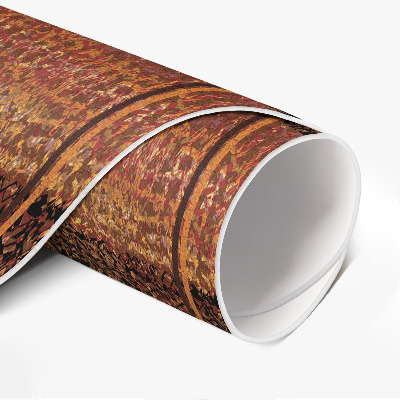 Pvc mat rond Imitatiestof abstract patroon