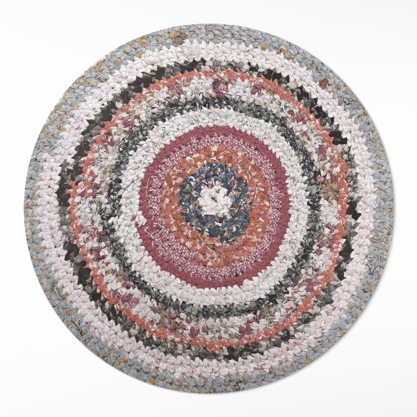 Rond pvc tapijt Vintage gevlochten patroon