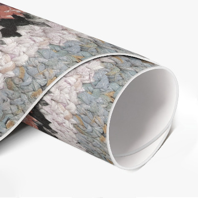 Rond pvc tapijt Vintage gevlochten patroon