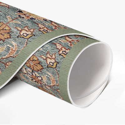 Rond pvc tapijt Vintage Turkse planten