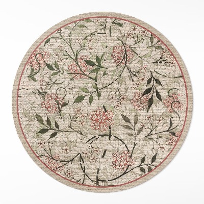 Pvc mat rond Delicate boho-vegetatie