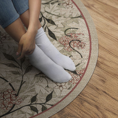 Pvc mat rond Delicate boho-vegetatie