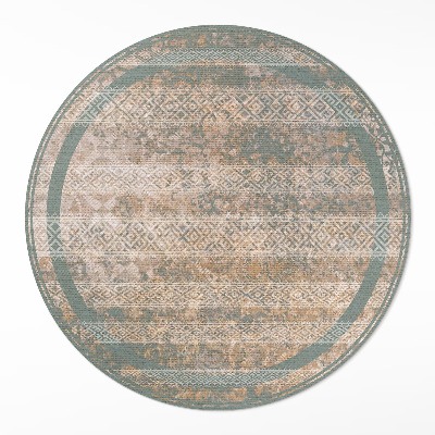 Vinyl vloerkleed rond Antieke patronen op de textuur