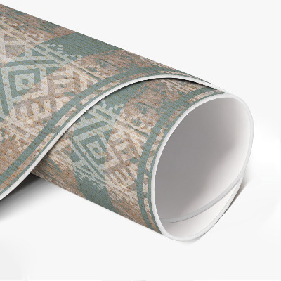 Vinyl vloerkleed rond Antieke patronen op de textuur