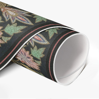 Rond pvc tapijt Kleurrijk bloemstuk