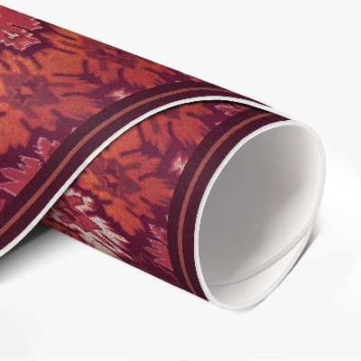 Vinyl vloerkleed rond Decoratieve planten schaakbord