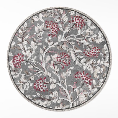 Rond pvc tapijt Delicate vintage bloemenschilderij