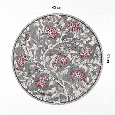 Rond pvc tapijt Delicate vintage bloemenschilderij