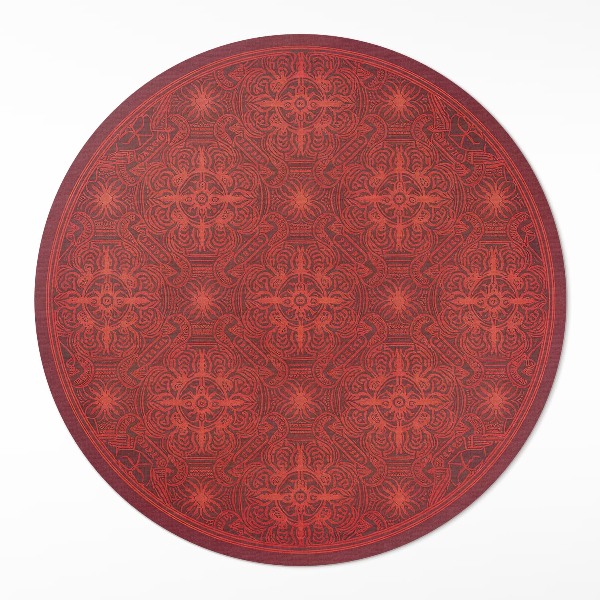 Pvc mat rond Decoratief patroon in vintage Perzische stijl