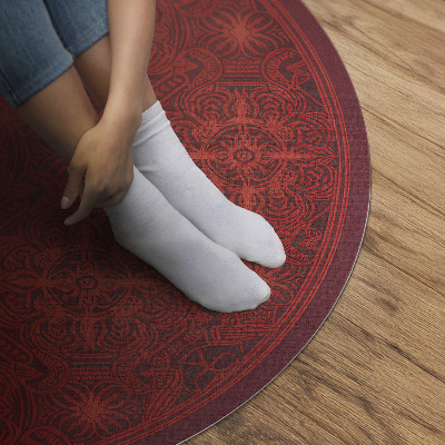 Pvc mat rond Decoratief patroon in vintage Perzische stijl