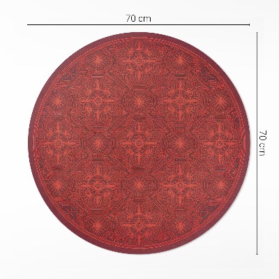Pvc mat rond Decoratief patroon in vintage Perzische stijl