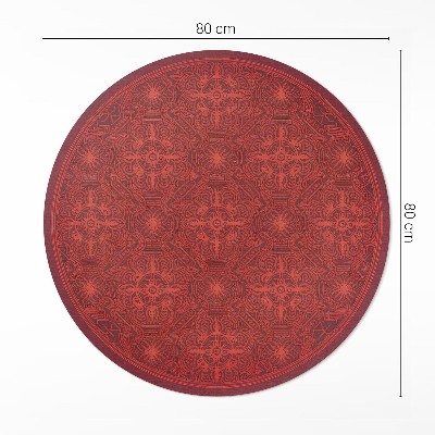 Pvc mat rond Decoratief patroon in vintage Perzische stijl